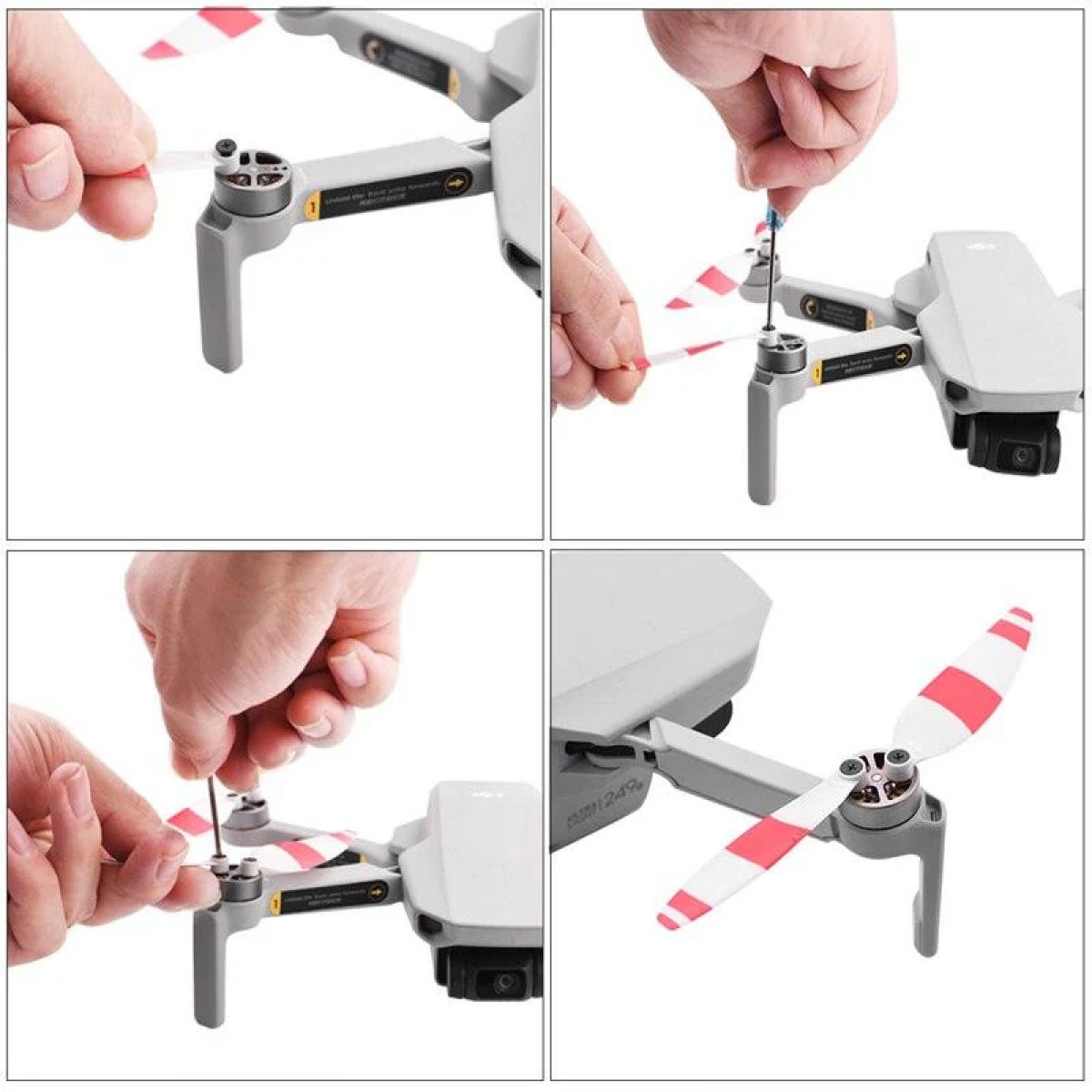 4 пары цветных пропеллеров 4726 для DJI Mavic Mini — лопасти, аксессуары, запасные части 4 пары цветных пропеллеров 4726 для DJI Mavic Mini — лопасти, аксессуары, запасные части