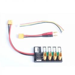 Плата параллельной зарядки 4CH 3S/4S Lipo XT60 Banana для ISDT D2 Q6 SC-608 SC-620 Imax B6 RC