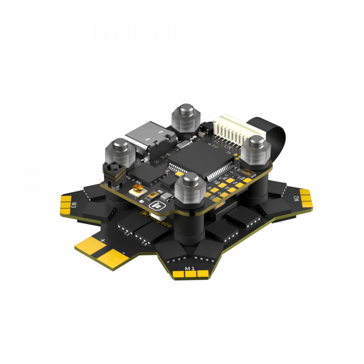 iFlight Borg 5S RX Stack с ELRS контроллером и 60A 4-в-1 ESC для гоночных FPV дронов (4–8S) iFlight Borg 5S RX Stack с ELRS контроллером и 60A 4-в-1 ESC для гоночных FPV дронов (4–8S)