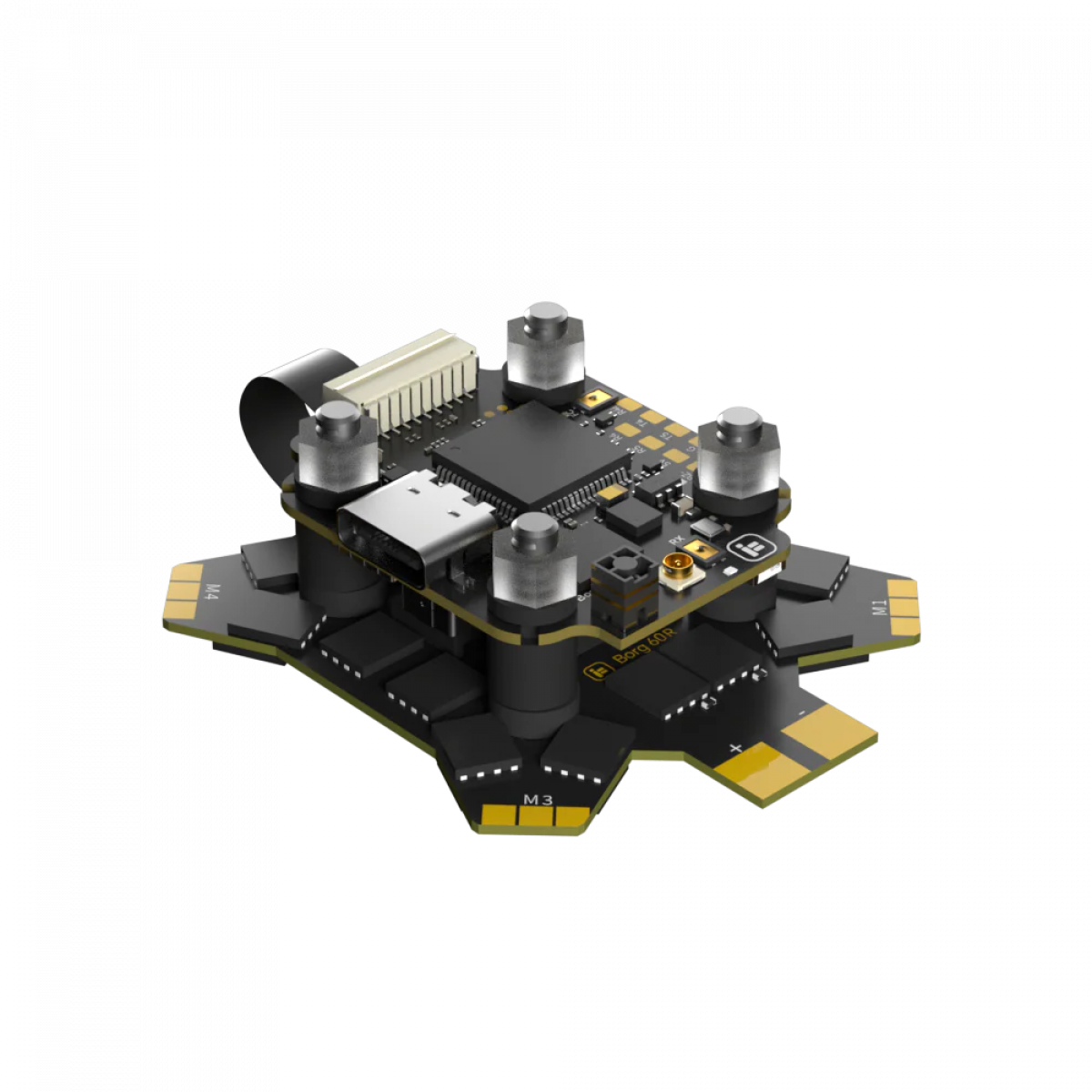 iFlight Borg 5S RX Stack с ELRS контроллером и 60A 4-в-1 ESC для гоночных FPV дронов (4–8S) iFlight Borg 5S RX Stack с ELRS контроллером и 60A 4-в-1 ESC для гоночных FPV дронов (4–8S)