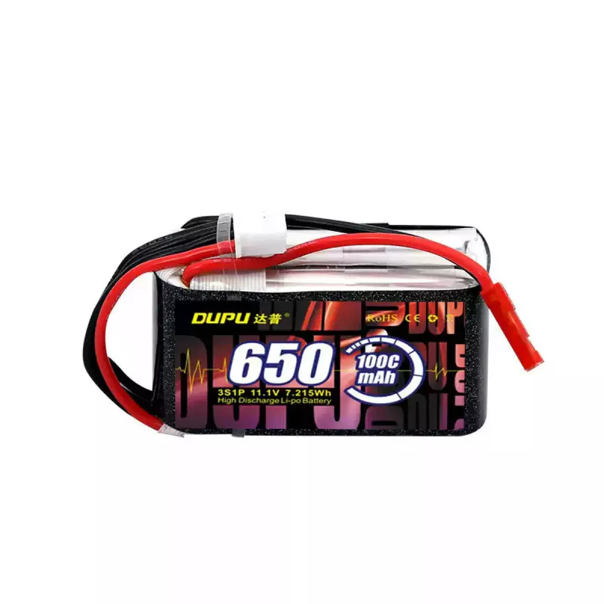 Аккумулятор DUPU 2S 650мАч 100C LiPo для FPV дронов Аккумулятор DUPU 2S 650мАч 100C LiPo для FPV дронов