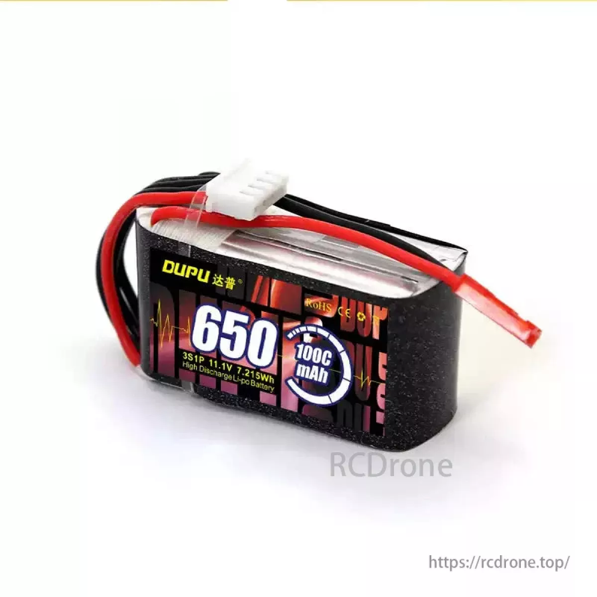 Аккумулятор DUPU 2S 650мАч 100C LiPo для FPV дронов Аккумулятор DUPU 2S 650мАч 100C LiPo для FPV дронов