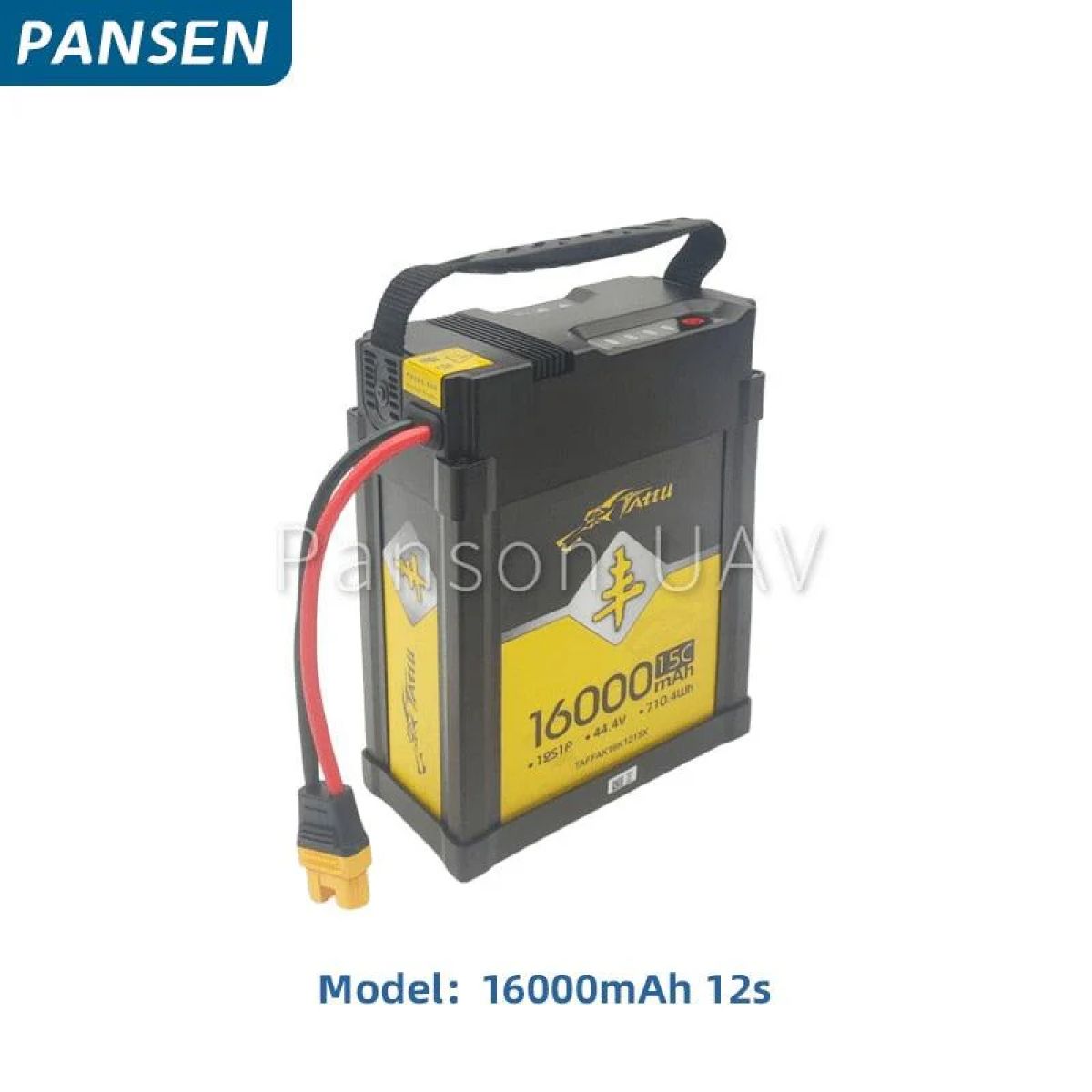 Аккумулятор TATTU 44.4В 16000мАч 15C 12S 710.4Вт·ч LiPo для RC, DIY, сельскохозяйственных дронов Аккумулятор TATTU 44.4В 16000мАч 15C 12S 710.4Вт·ч LiPo для RC, DIY, сельскохозяйственных дронов