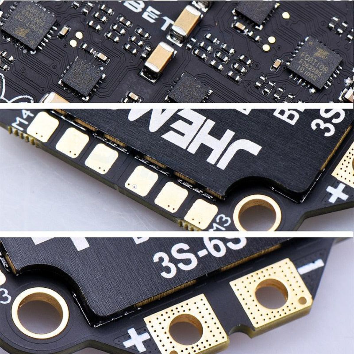 FPV стек JHEMCU RuiBet 45A/55A BLHELI_S Dshot600 3-6S 4в1 ESC 30x30мм для самосборки FPV стек JHEMCU RuiBet 45A/55A BLHELI_S Dshot600 3-6S 4в1 ESC 30x30мм для самосборки