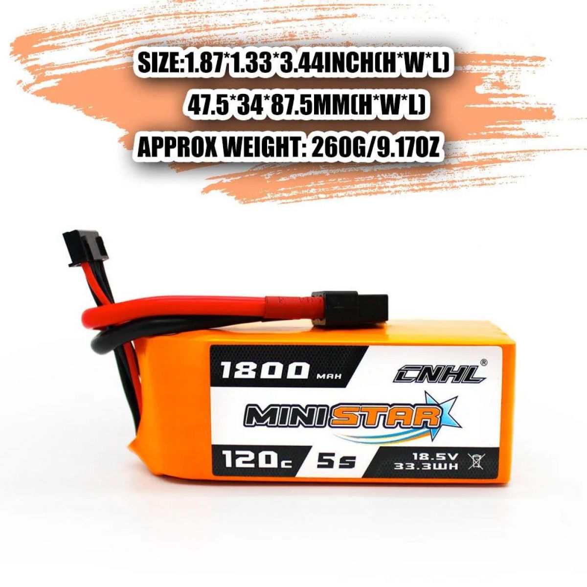 CNHL RC LiPo аккумулятор 2S 4S 5S 6S 7.4–22.2В 1100–1800мАч 70C–120C XT60/Deans для FPV дронов CNHL RC LiPo аккумулятор 2S 4S 5S 6S 7.4–22.2В 1100–1800мАч 70C–120C XT60/Deans для FPV дронов