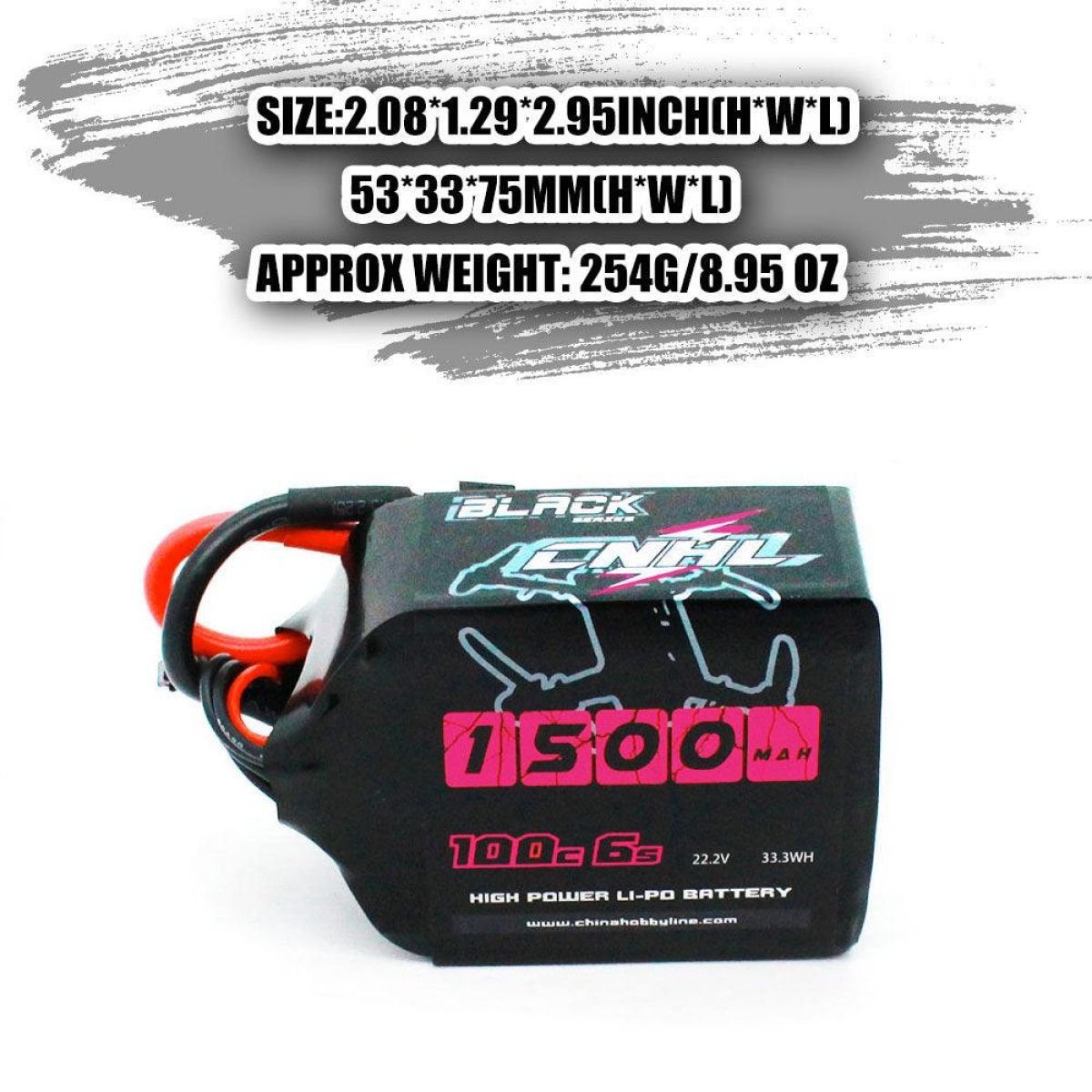 CNHL RC LiPo аккумулятор 2S 4S 5S 6S 7.4–22.2В 1100–1800мАч 70C–120C XT60/Deans для FPV дронов CNHL RC LiPo аккумулятор 2S 4S 5S 6S 7.4–22.2В 1100–1800мАч 70C–120C XT60/Deans для FPV дронов