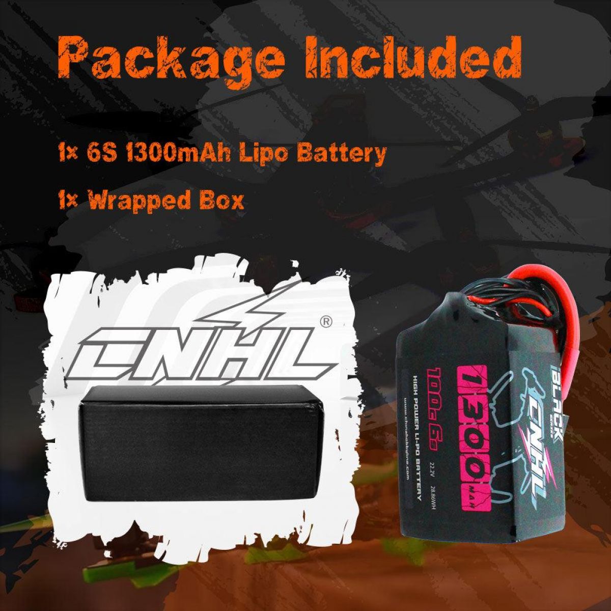 CNHL RC LiPo аккумулятор 2S 4S 5S 6S 7.4–22.2В 1100–1800мАч 70C–120C XT60/Deans для FPV дронов CNHL RC LiPo аккумулятор 2S 4S 5S 6S 7.4–22.2В 1100–1800мАч 70C–120C XT60/Deans для FPV дронов