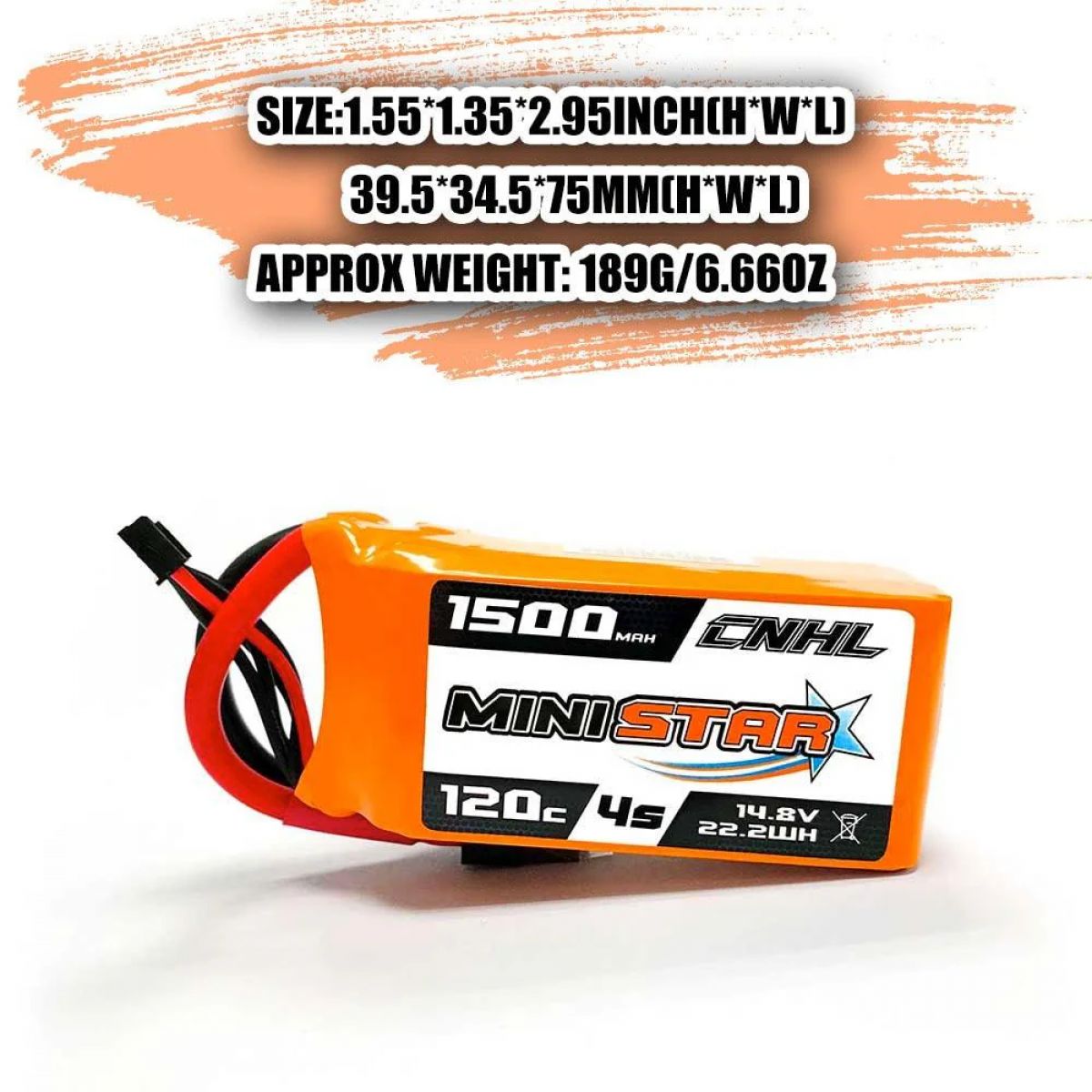 CNHL RC LiPo аккумулятор 2S 4S 5S 6S 7.4–22.2В 1100–1800мАч 70C–120C XT60/Deans для FPV дронов CNHL RC LiPo аккумулятор 2S 4S 5S 6S 7.4–22.2В 1100–1800мАч 70C–120C XT60/Deans для FPV дронов