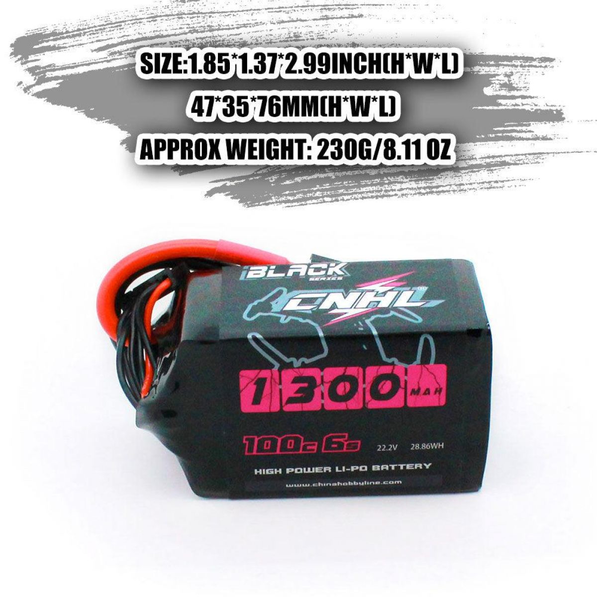 CNHL RC LiPo аккумулятор 2S 4S 5S 6S 7.4–22.2В 1100–1800мАч 70C–120C XT60/Deans для FPV дронов CNHL RC LiPo аккумулятор 2S 4S 5S 6S 7.4–22.2В 1100–1800мАч 70C–120C XT60/Deans для FPV дронов
