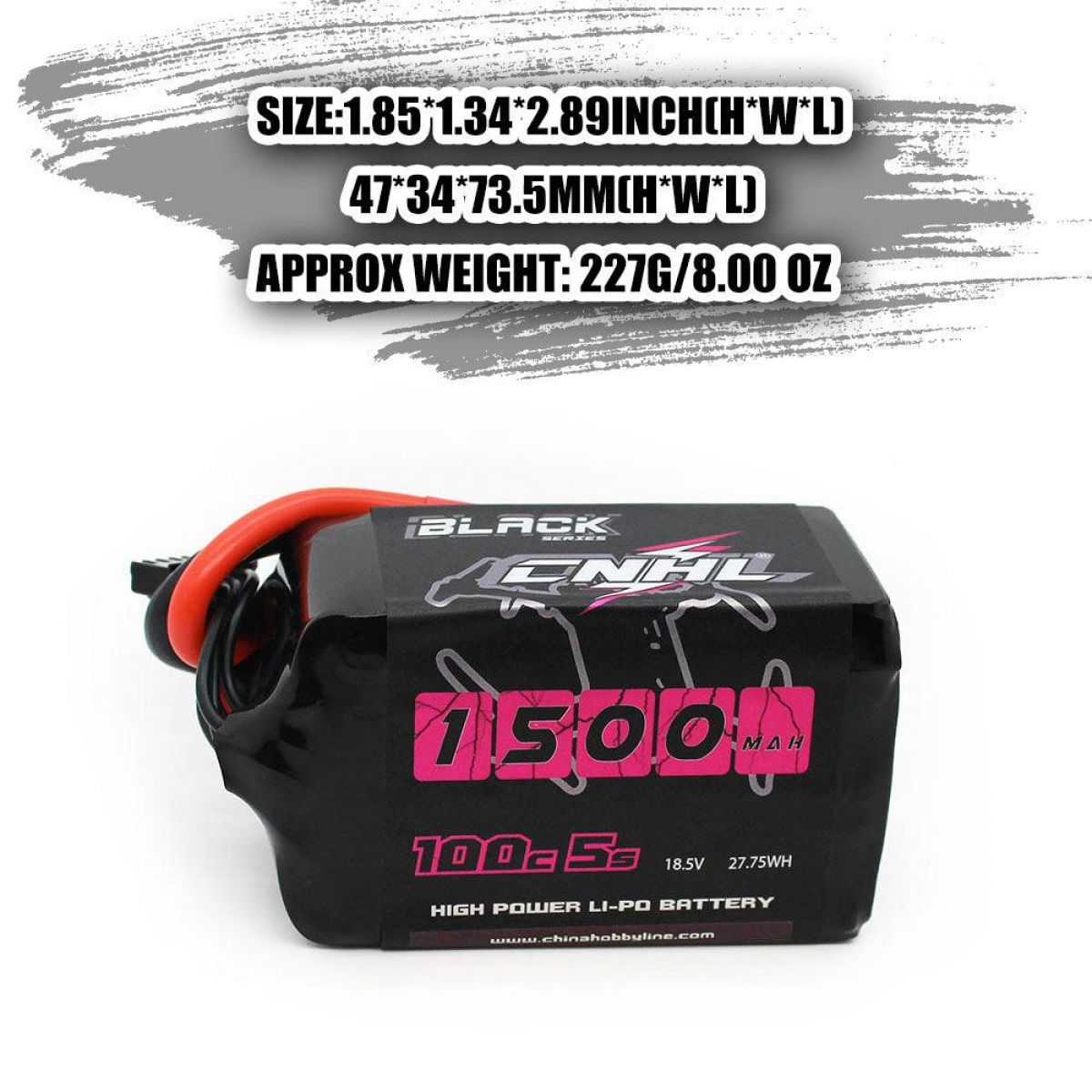 CNHL RC LiPo аккумулятор 2S 4S 5S 6S 7.4–22.2В 1100–1800мАч 70C–120C XT60/Deans для FPV дронов CNHL RC LiPo аккумулятор 2S 4S 5S 6S 7.4–22.2В 1100–1800мАч 70C–120C XT60/Deans для FPV дронов