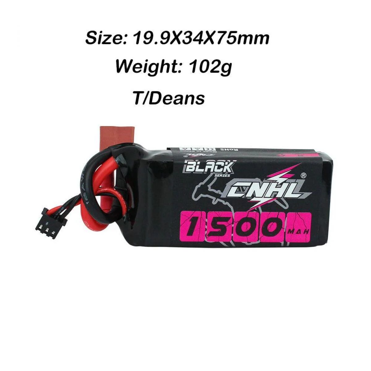 CNHL RC LiPo аккумулятор 2S 4S 5S 6S 7.4–22.2В 1100–1800мАч 70C–120C XT60/Deans для FPV дронов CNHL RC LiPo аккумулятор 2S 4S 5S 6S 7.4–22.2В 1100–1800мАч 70C–120C XT60/Deans для FPV дронов