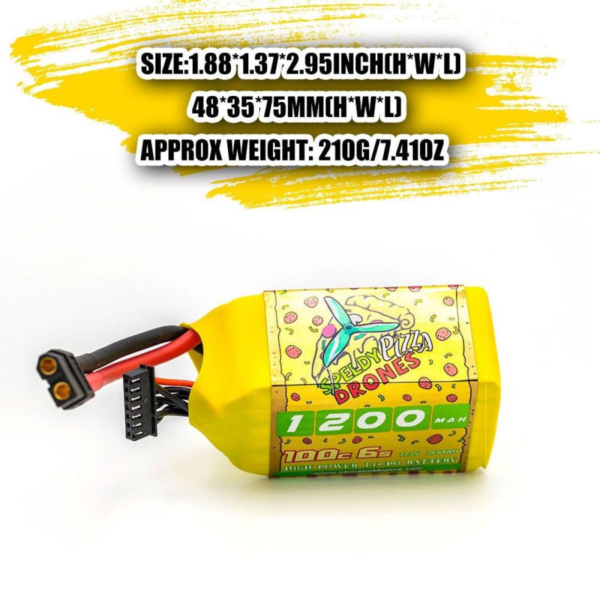 CNHL RC LiPo аккумулятор 2S 4S 5S 6S 7.4–22.2В 1100–1800мАч 70C–120C XT60/Deans для FPV дронов CNHL RC LiPo аккумулятор 2S 4S 5S 6S 7.4–22.2В 1100–1800мАч 70C–120C XT60/Deans для FPV дронов