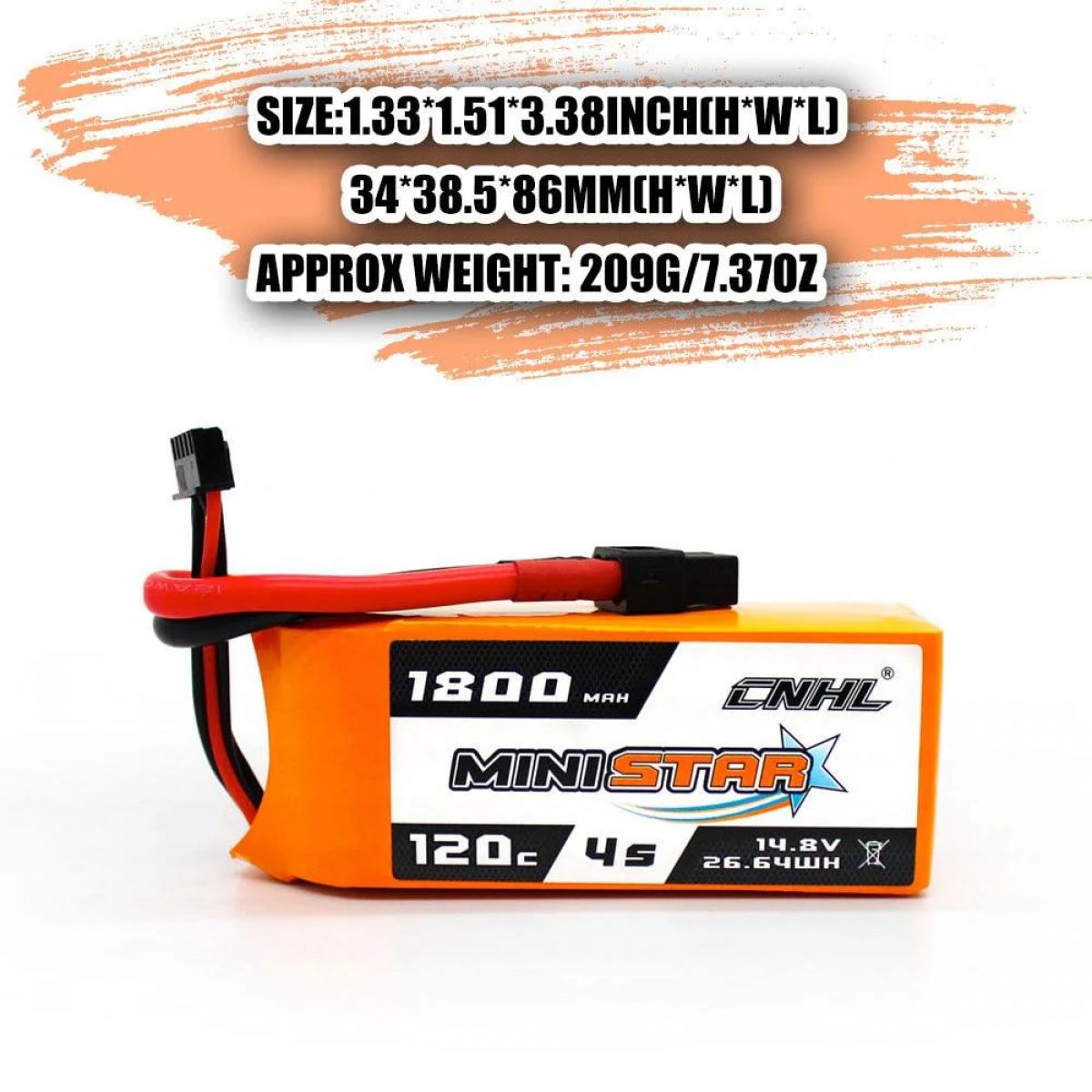 CNHL RC LiPo аккумулятор 2S 4S 5S 6S 7.4–22.2В 1100–1800мАч 70C–120C XT60/Deans для FPV дронов CNHL RC LiPo аккумулятор 2S 4S 5S 6S 7.4–22.2В 1100–1800мАч 70C–120C XT60/Deans для FPV дронов