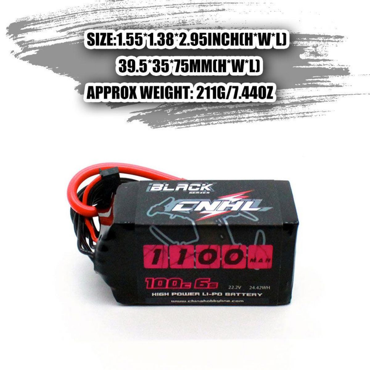 CNHL RC LiPo аккумулятор 2S 4S 5S 6S 7.4–22.2В 1100–1800мАч 70C–120C XT60/Deans для FPV дронов CNHL RC LiPo аккумулятор 2S 4S 5S 6S 7.4–22.2В 1100–1800мАч 70C–120C XT60/Deans для FPV дронов