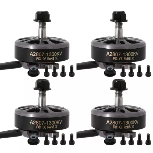4 шт. Angel A2807 KV1300 6S/1500KV 5S/1700KV 4S бесщёточный CW мотор для 7" FPV-дрона фристайл
