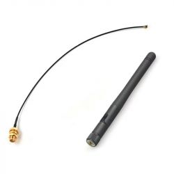 Антенна Wi-Fi 2,4 ГГц 3 дБи SMA-KY, кабель 17 см PCI U.FL IPX к SMA-KY для ESP8266/ESP32