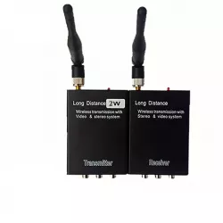 2.4G 2W 4CH VTX/VRX — 2000mW беспроводной AV видеопередатчик и приёмник для камер видеонаблюдения