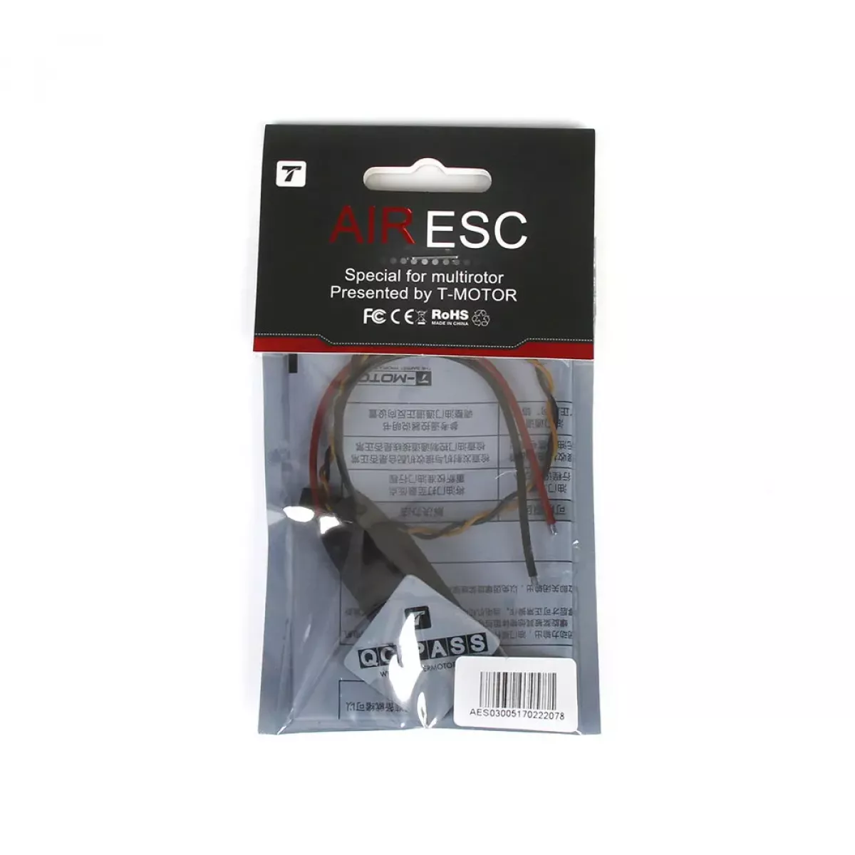 T-MOTOR ESC Air 20A ESC — Бесколлекторный регулятор скорости для мультикоптеров (3-4S, 600Гц, без BEC) T-MOTOR ESC Air 20A ESC — Бесколлекторный регулятор скорости для мультикоптеров (3-4S, 600Гц, без BEC)