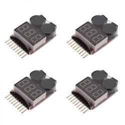 BX100 1S-8S Вольтметр-тестер, индикатор-будильник для LiPo аккумуляторов 3.7V/7.4V/11.1V RC дрона