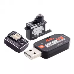 AGFRC короткий кабель A06CLS V2 15T MG 3.0КГ 0.052С программируемый RC 7г микро серво для авто/самолёта