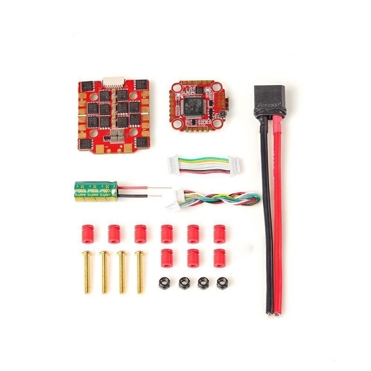 HGLRC Zeus F745 V2 STACK — Мини F722 Полетный контроллер + 45A 4в1 ESC 20x20мм для FPV дрона HGLRC Zeus F745 V2 STACK — Мини F722 Полетный контроллер + 45A 4в1 ESC 20x20мм для FPV дрона