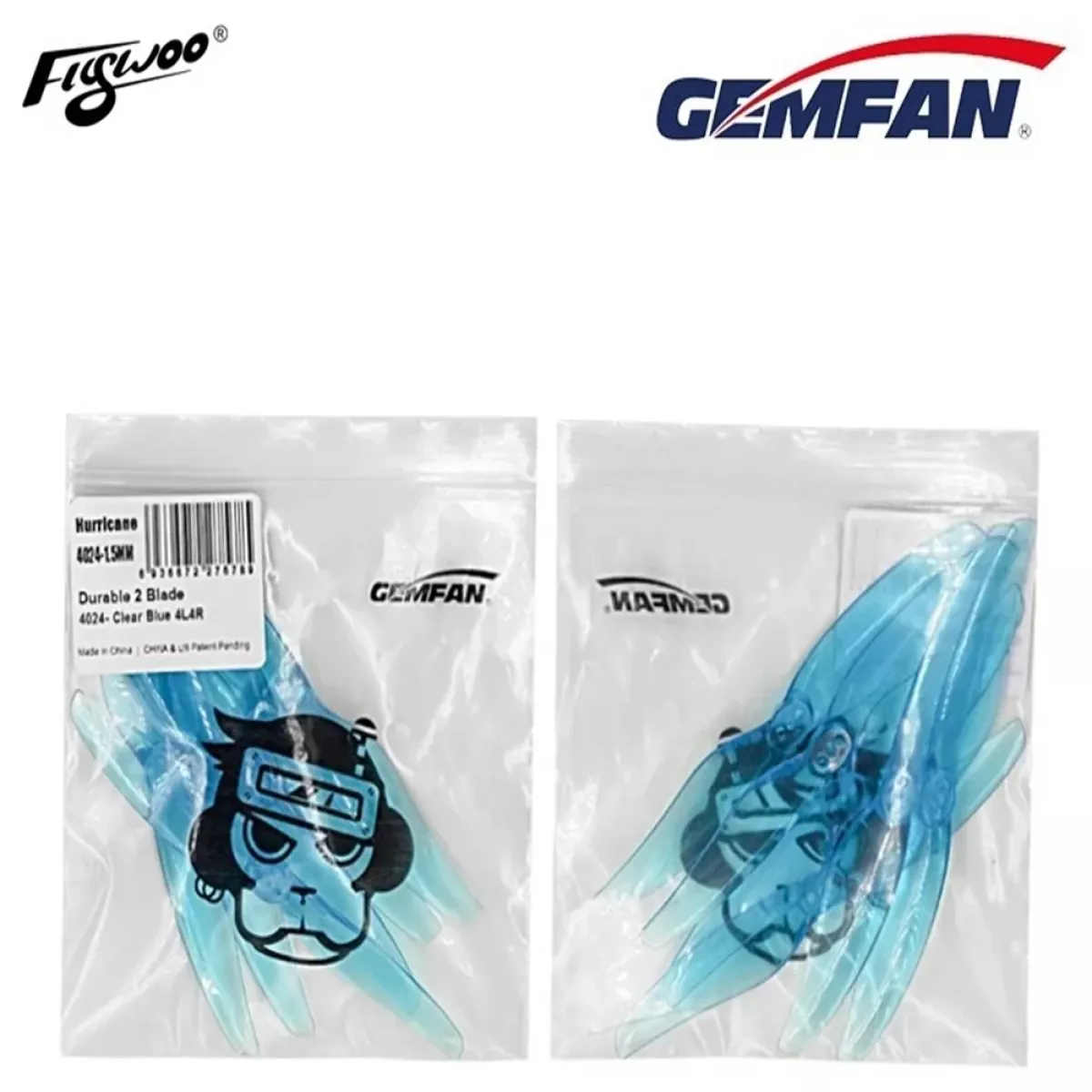 Пропеллеры Gemfan Hurricane 4024 2-лопастные 4" (4 пары) для FPV дрона Explorer LR4 Racing Пропеллеры Gemfan Hurricane 4024 2-лопастные 4" (4 пары) для FPV дрона Explorer LR4 Racing