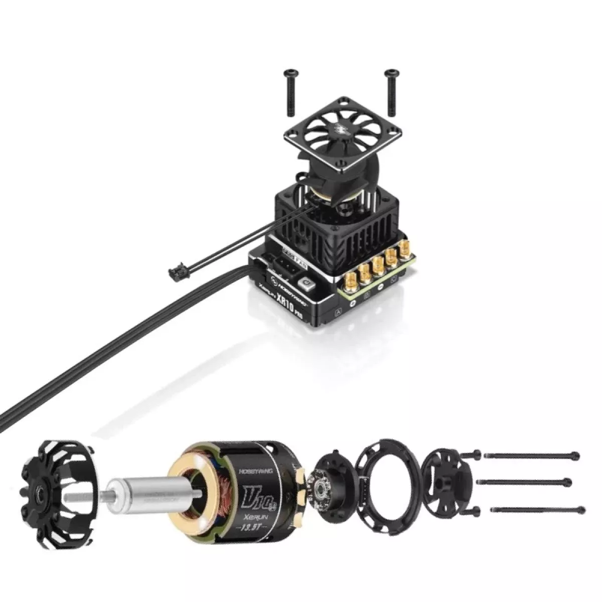 Комбо Hobbywing XERUN XR10 Pro G2S ESC с бесколлекторным мотором V10 G3/G4 для RC автомобилей