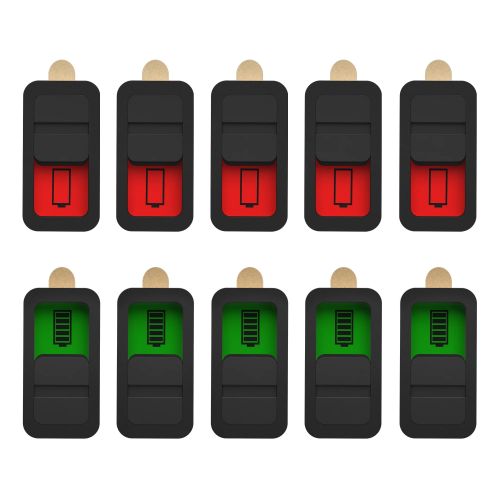 10-50 шт. индикатор заряда батареи, стикер для Lipo, Li-ion, NiCd, NiMH, маркер статуса батареи