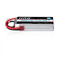 HRB 4S 14.8V LiPo аккумулятор 6000мАч 50C Deans XT60 T EC5 XT90 для машин, квадрокоптеров, самолётов