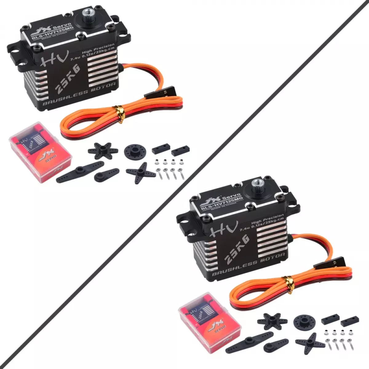 JX Servo BLS-HV7125MG — 25КГ бесколлекторный цифровой серво с металлическими шестернями для RC авто JX Servo BLS-HV7125MG — 25КГ бесколлекторный цифровой серво с металлическими шестернями для RC авто
