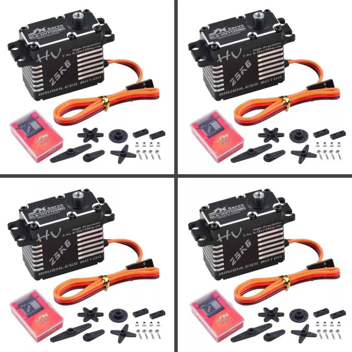 JX Servo BLS-HV7125MG — 25КГ бесколлекторный цифровой серво с металлическими шестернями для RC авто JX Servo BLS-HV7125MG — 25КГ бесколлекторный цифровой серво с металлическими шестернями для RC авто