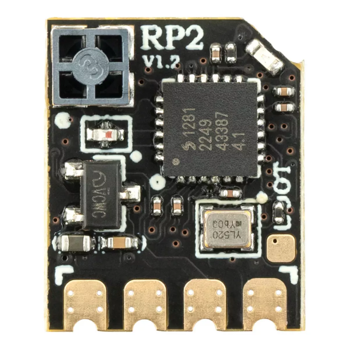 Приёмник RadioMaster RP2 V2 ExpressLRS 2.4GHz Nano для дронов Woops и самолётов FPV Приёмник RadioMaster RP2 V2 ExpressLRS 2.4GHz Nano для дронов Woops и самолётов FPV