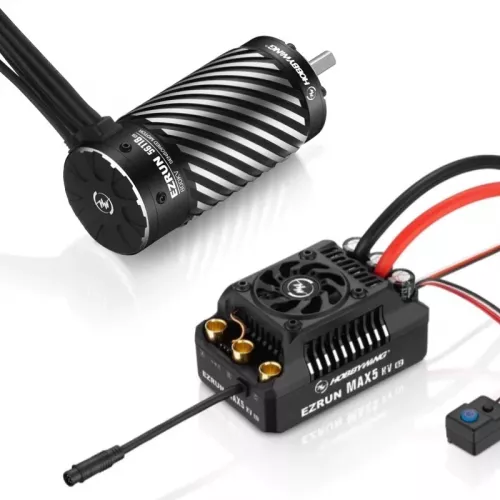 Комбо Hobbywing EZRUN MAX5 G2: мотор EzRun 5690/56118 SD G2 и ESC MAX5 G2 (6-12S) для RC авто