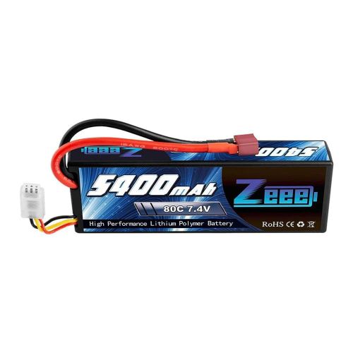 1/2 шт. Zeee 5400mAh 80C 2S 7.4V LiPo аккумулятор Hardcase с Deans для RC авто, дронов, FPV, лодок