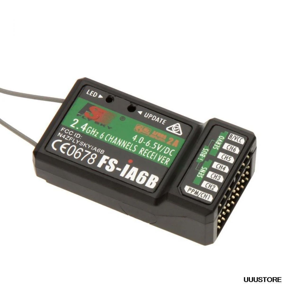 Приёмник FLYSKY IA6B 2.4G 6CH PPM с IBus для FS-i6, FS-i10, I6X, I6S, дрона, самолёта, вертолёта Приёмник FLYSKY IA6B 2.4G 6CH PPM с IBus для FS-i6, FS-i10, I6X, I6S, дрона, самолёта, вертолёта