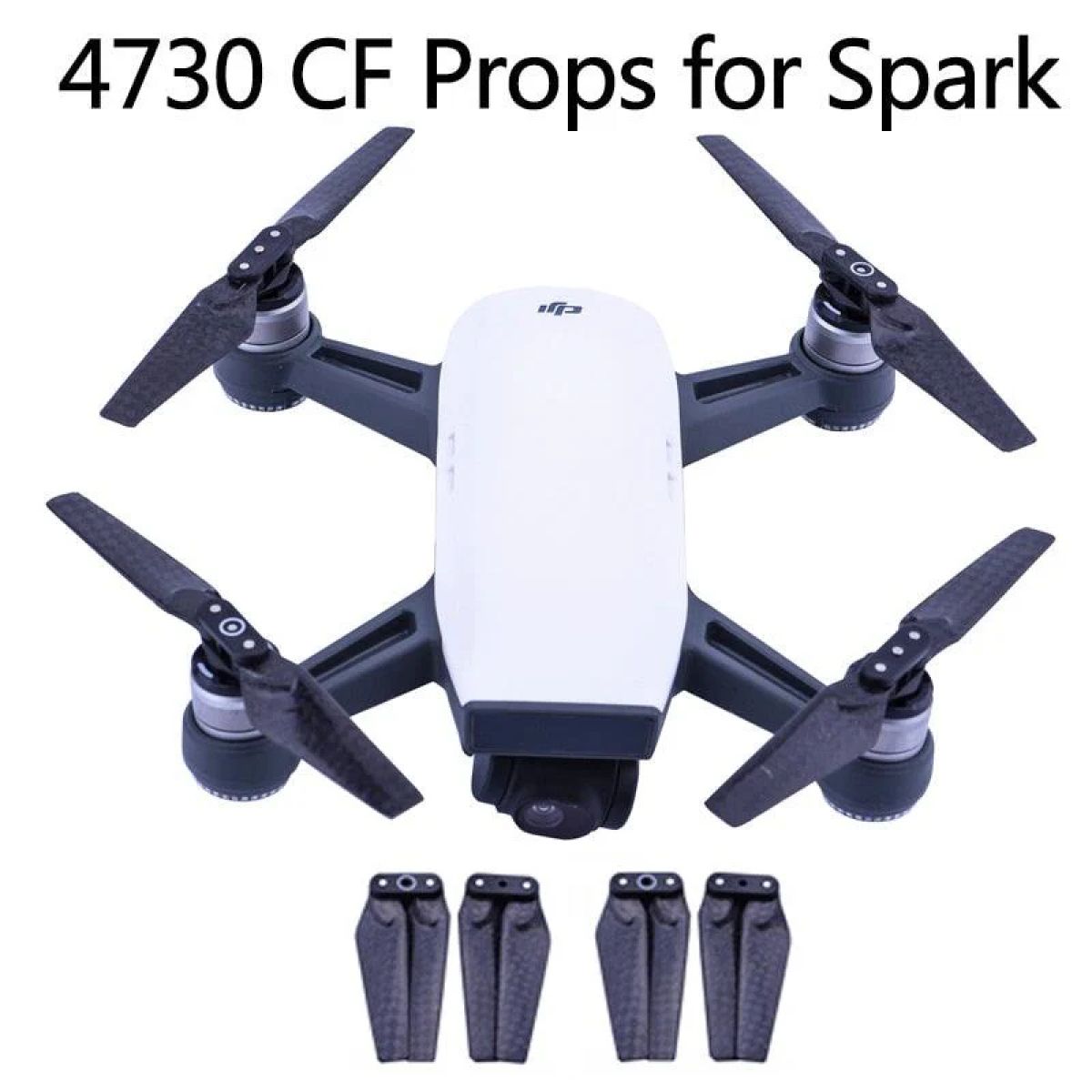 4 шт. 4730 карбоновые пропеллеры для DJI Spark — быстросъемные складные лопасти CCW CW 4 шт. 4730 карбоновые пропеллеры для DJI Spark — быстросъемные складные лопасти CCW CW