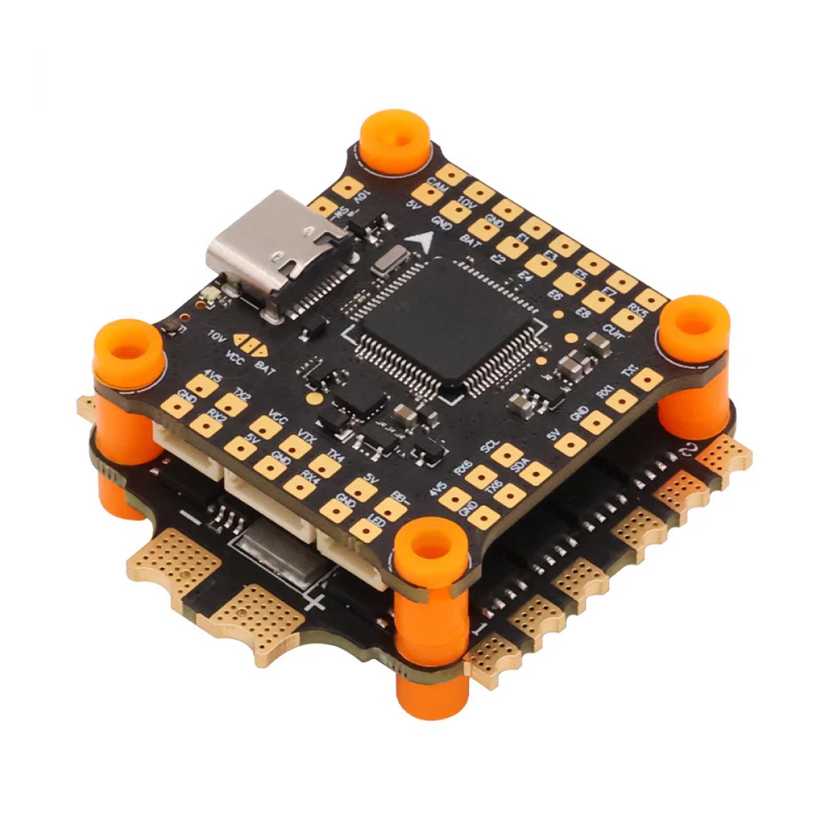HAKRC F405 65A стек для FPV дрона: 4-в-1 ESC BLHeli_32 65A + полетный контроллер STM32F405 (2–6S) HAKRC F405 65A стек для FPV дрона: 4-в-1 ESC BLHeli_32 65A + полетный контроллер STM32F405 (2–6S)