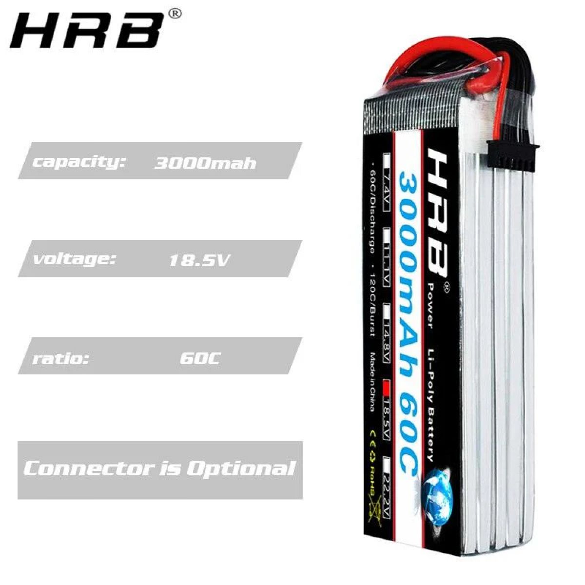 HRB 5S 18.5V Lipo аккумулятор 3000mAh 60C XT60 T Deans EC5 XT90 XT90-S для RC дрона, авто, лодки HRB 5S 18.5V Lipo аккумулятор 3000mAh 60C XT60 T Deans EC5 XT90 XT90-S для RC дрона, авто, лодки