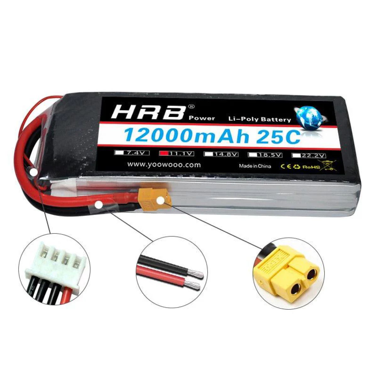 HRB Lipo аккумулятор 12000mAh 7.4V/11.1V/14.8V/18.5V/22.2V T Deans XT60 XT90 EC5 2S-6S RC FPV вертолёт самолёт HRB Lipo аккумулятор 12000mAh 7.4V/11.1V/14.8V/18.5V/22.2V T Deans XT60 XT90 EC5 2S-6S RC FPV вертолёт самолёт