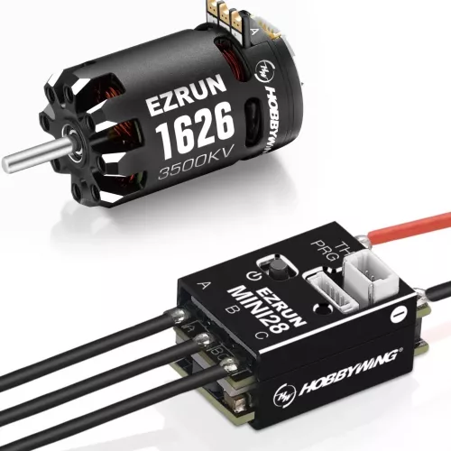 Комбо Hobbywing EZRUN Mini28: мотор 1626 с сенсором и регулятор ESC для радиоуправляемых авто