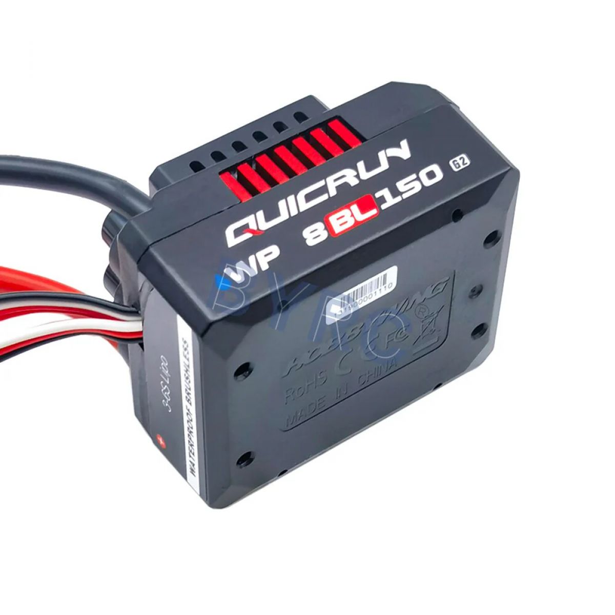 Влагозащищённый ESC HobbyWing QuicRun 8BL150 G2 150A 3-6S для монстров 1/8 и траков Влагозащищённый ESC HobbyWing QuicRun 8BL150 G2 150A 3-6S для монстров 1/8 и траков
