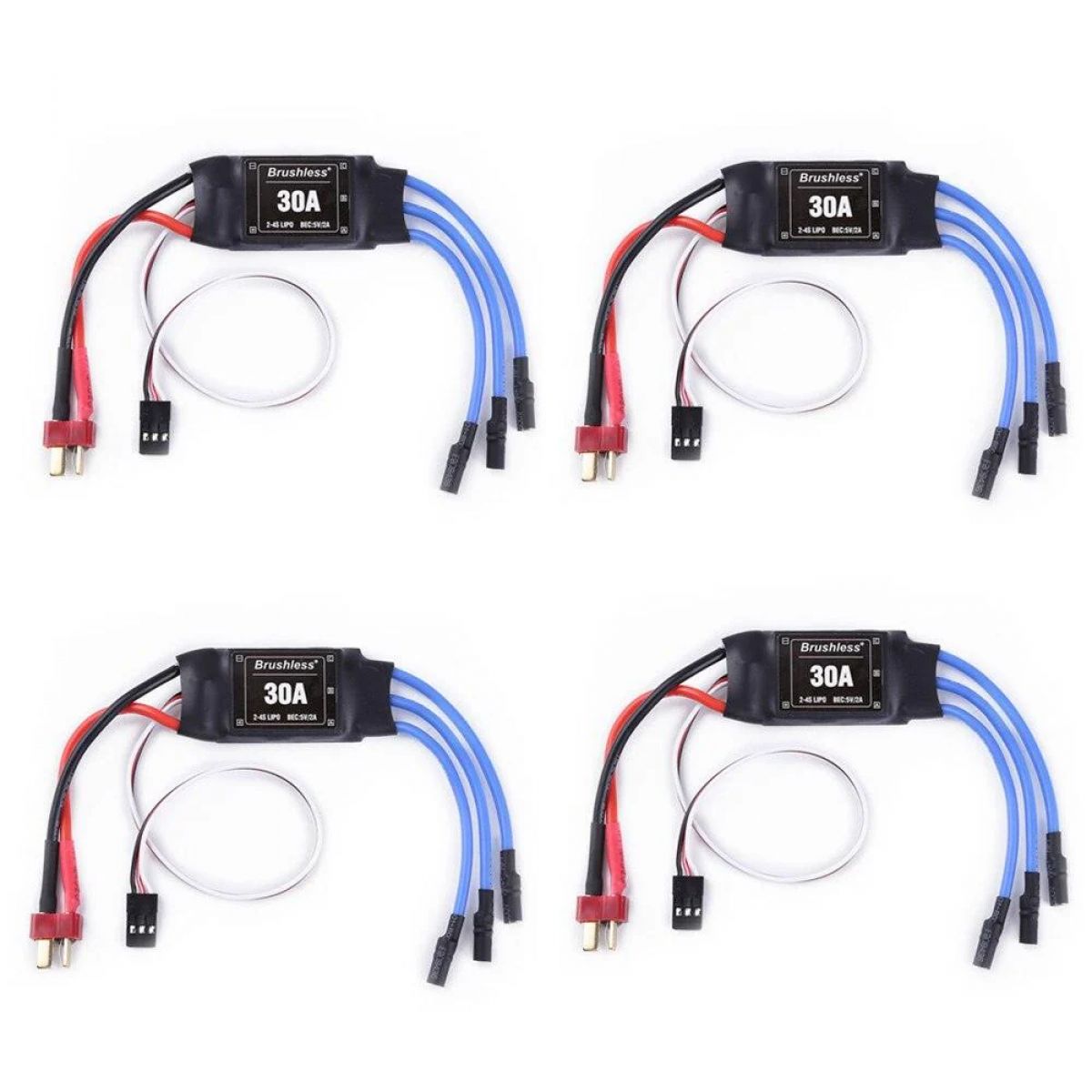4 шт. XXD 30A 2-4S ESC бесколлекторный контроллер скорости для FPV квадрокоптера и вертолёта 4 шт. XXD 30A 2-4S ESC бесколлекторный контроллер скорости для FPV квадрокоптера и вертолёта