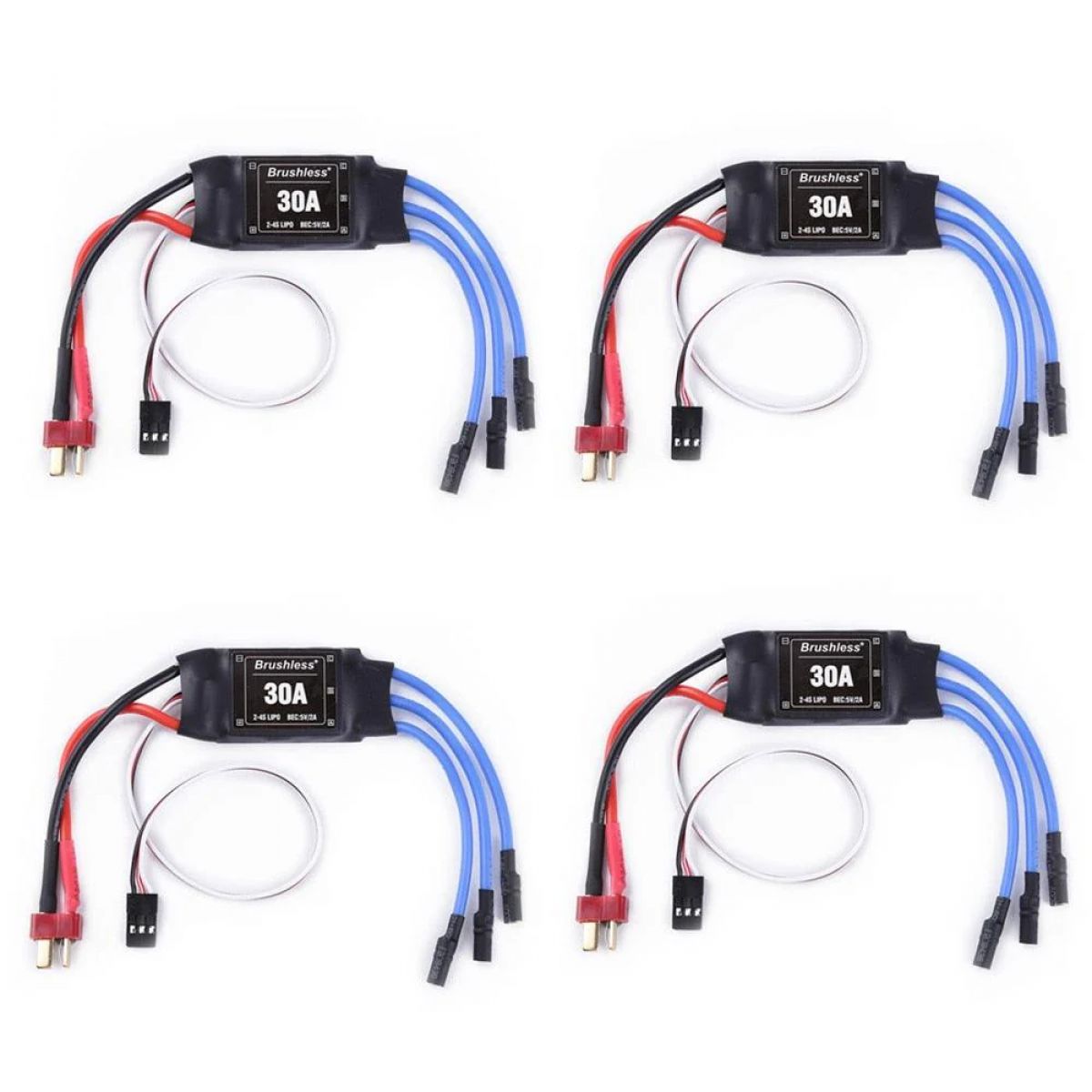 4 шт. XXD 30A 2-4S ESC бесколлекторный контроллер скорости для FPV квадрокоптера и вертолёта 4 шт. XXD 30A 2-4S ESC бесколлекторный контроллер скорости для FPV квадрокоптера и вертолёта