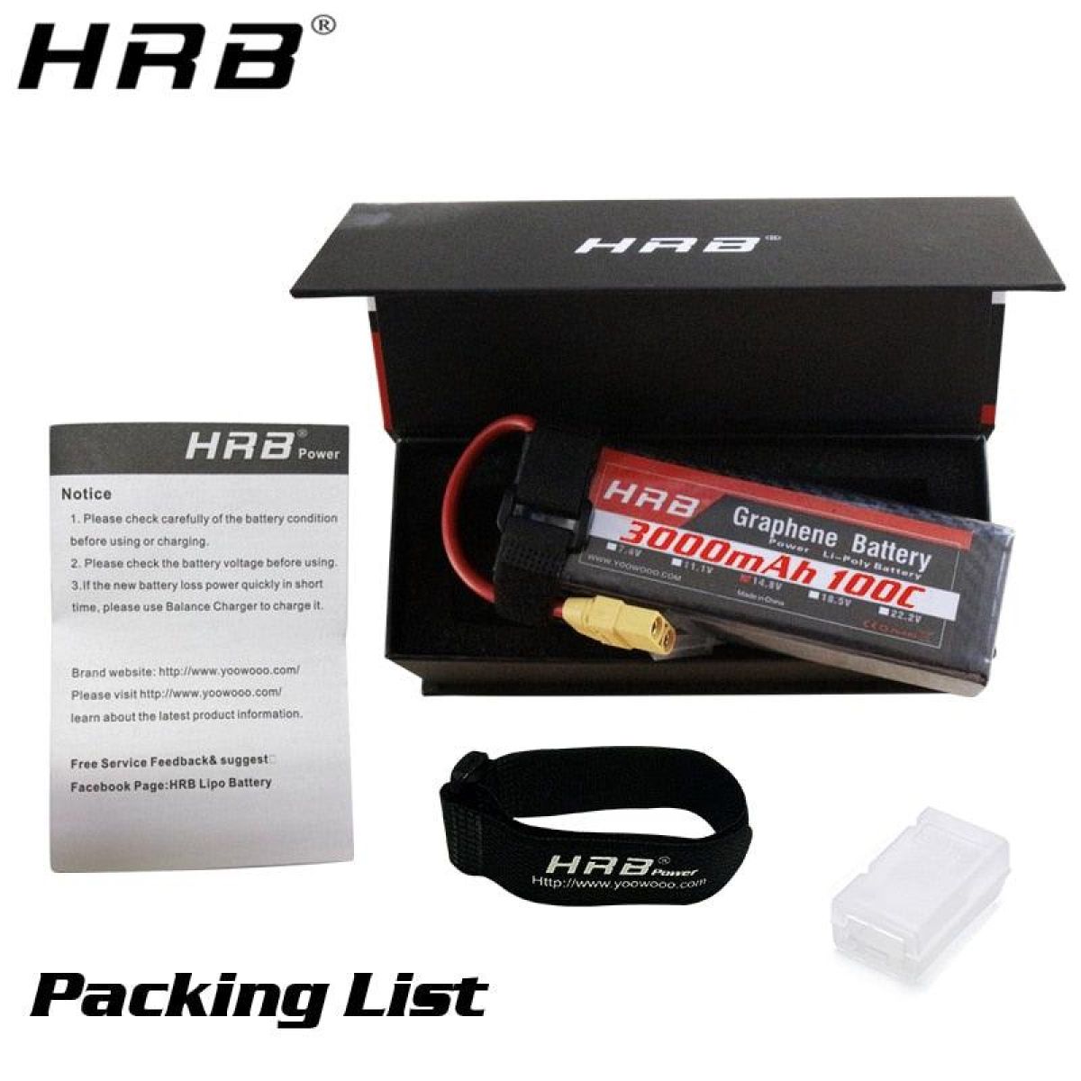 Аккумулятор HRB Graphene LiPo 3S/2S/4S/5S/6S 11.1V-22.2V 3000-6000mAh для RC XT60, самолёты Аккумулятор HRB Graphene LiPo 3S/2S/4S/5S/6S 11.1V-22.2V 3000-6000mAh для RC XT60, самолёты