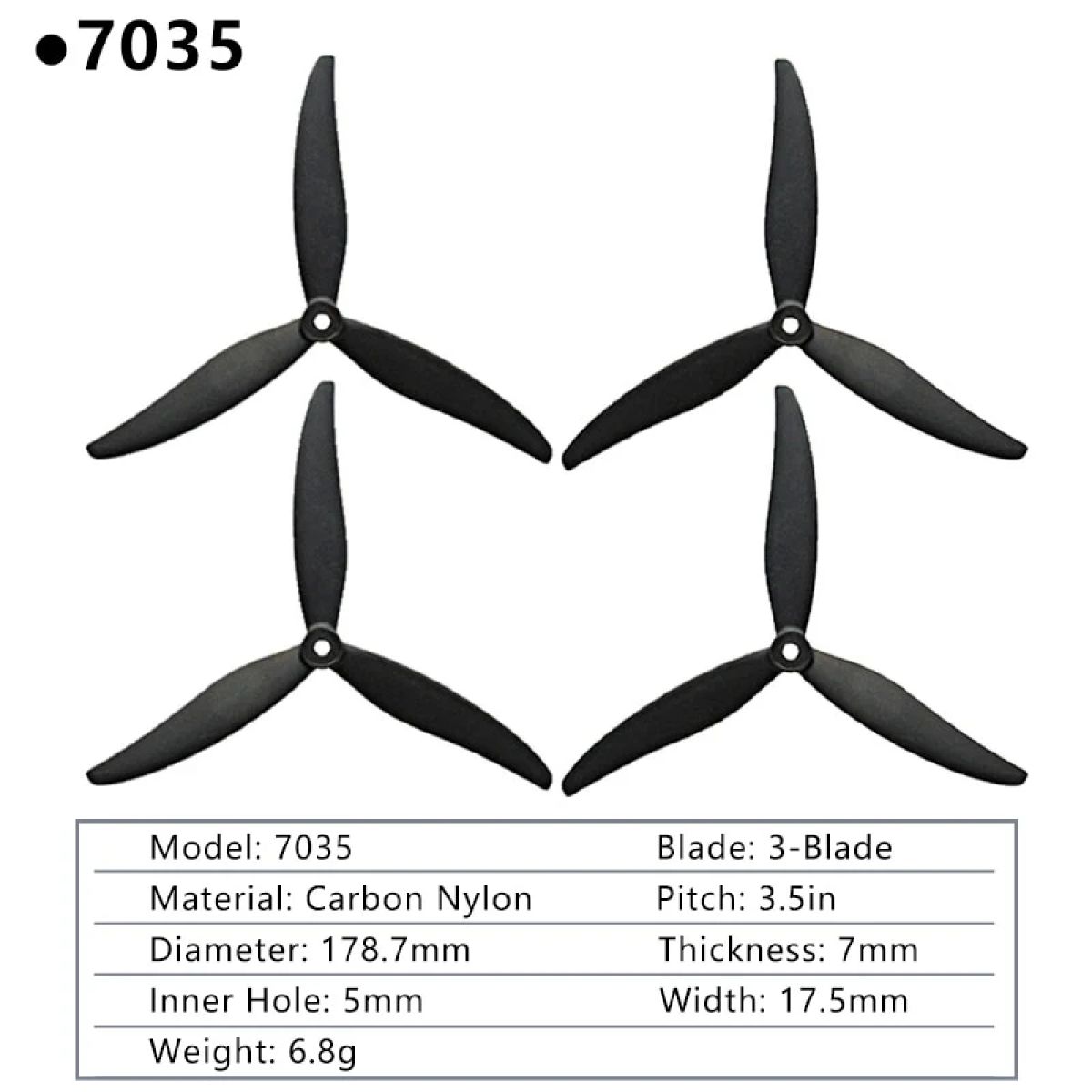 2 пары пропеллеров GEMFAN Cinelifter 3-лопастные CW/CCW 7035/7037/8040/8060/9045/1050 для FPV дронов 2 пары пропеллеров GEMFAN Cinelifter 3-лопастные CW/CCW 7035/7037/8040/8060/9045/1050 для FPV дронов