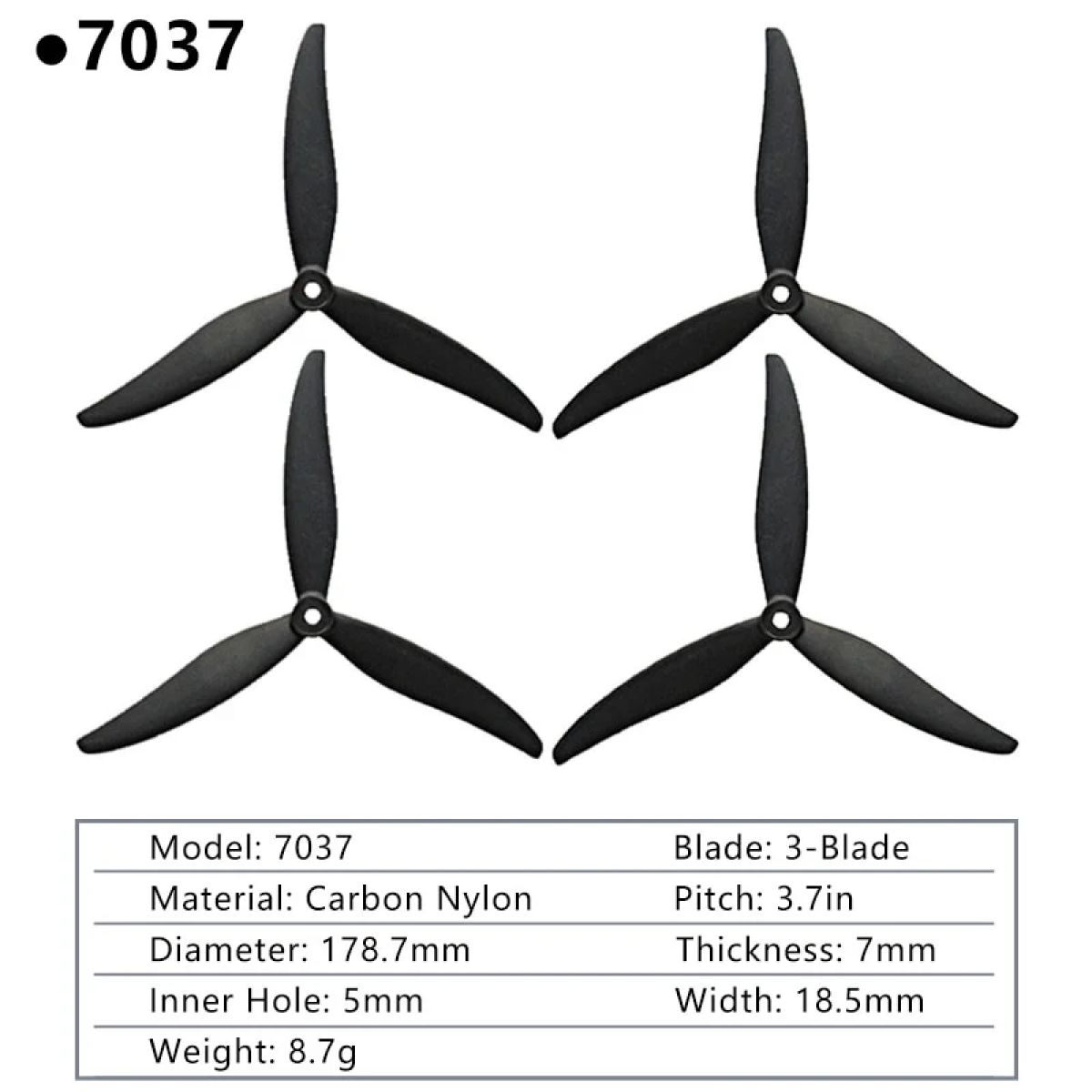 2 пары пропеллеров GEMFAN Cinelifter 3-лопастные CW/CCW 7035/7037/8040/8060/9045/1050 для FPV дронов 2 пары пропеллеров GEMFAN Cinelifter 3-лопастные CW/CCW 7035/7037/8040/8060/9045/1050 для FPV дронов