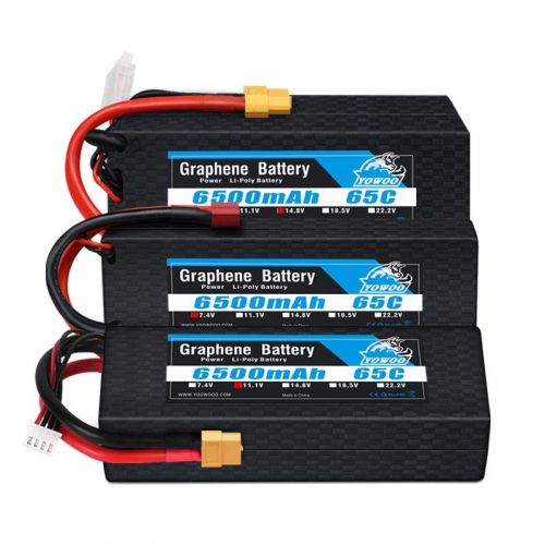 Yowoo Lipo аккумулятор Graphene 6500mAh 2S 3S 4S 7.4V 11.1V 14.8V XT60 XT90 EC5, кейс, 65C, RC