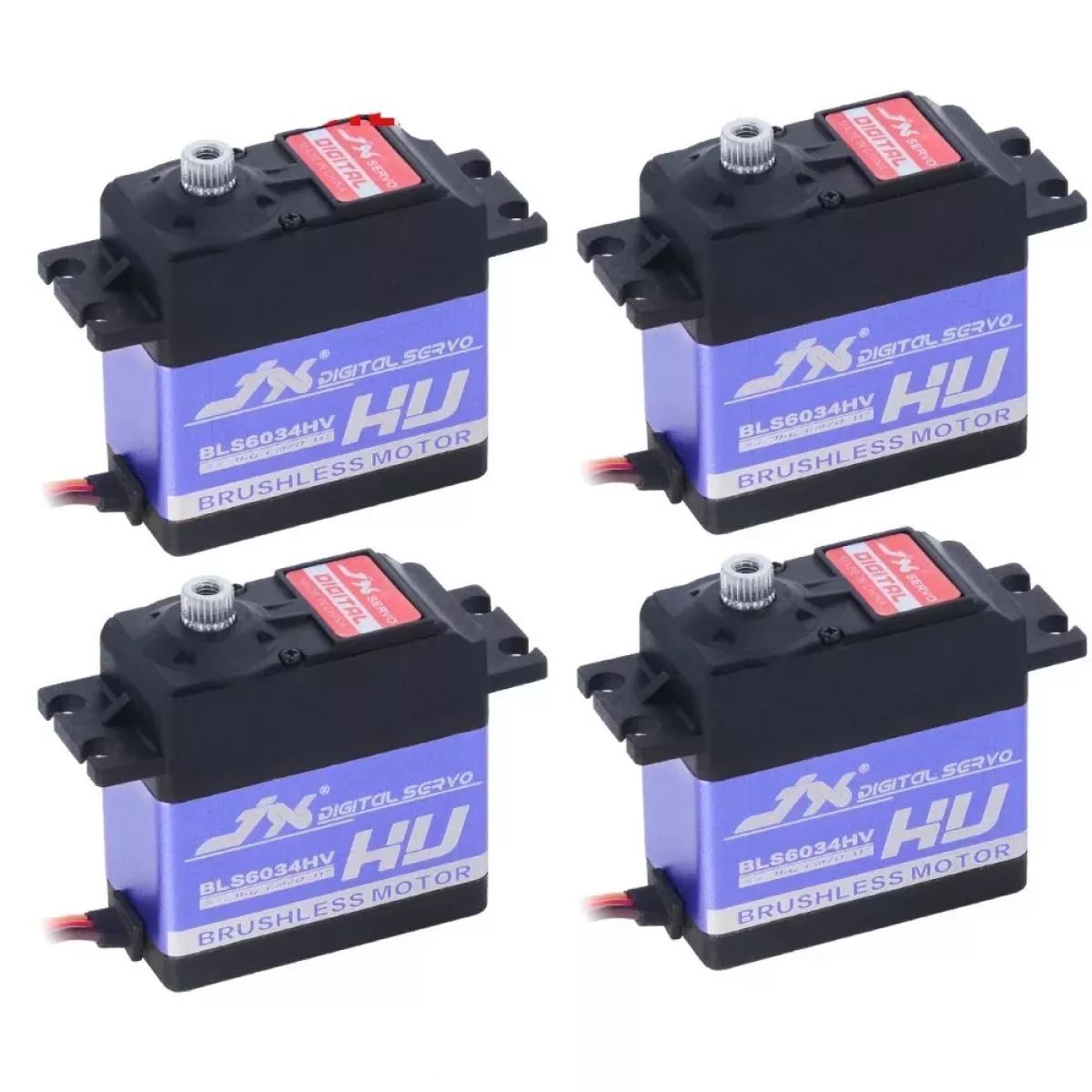 4шт JX Servo BLS6034HV - 7.4V 33кг 120° бесколлекторный серводвигатель для 1/8 1/10 RC авто 4шт JX Servo BLS6034HV - 7.4V 33кг 120° бесколлекторный серводвигатель для 1/8 1/10 RC авто