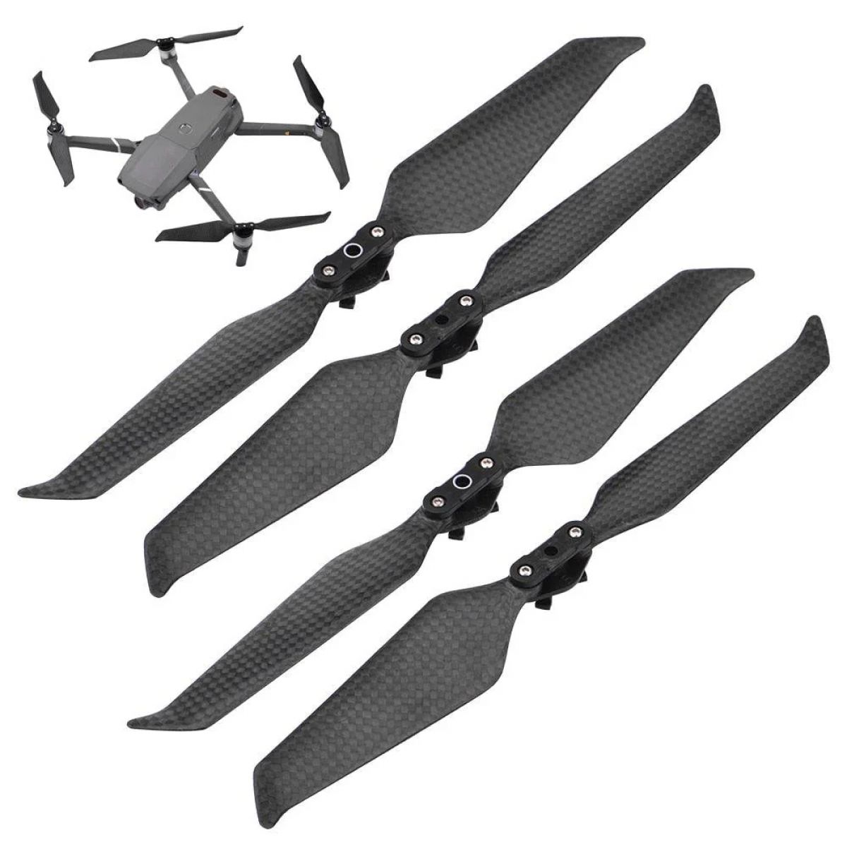 4 шт. винты низкого шума из карбона для DJI Mavic 2 Pro/Zoom, быстросъемные пропеллеры 8743 4 шт. винты низкого шума из карбона для DJI Mavic 2 Pro/Zoom, быстросъемные пропеллеры 8743