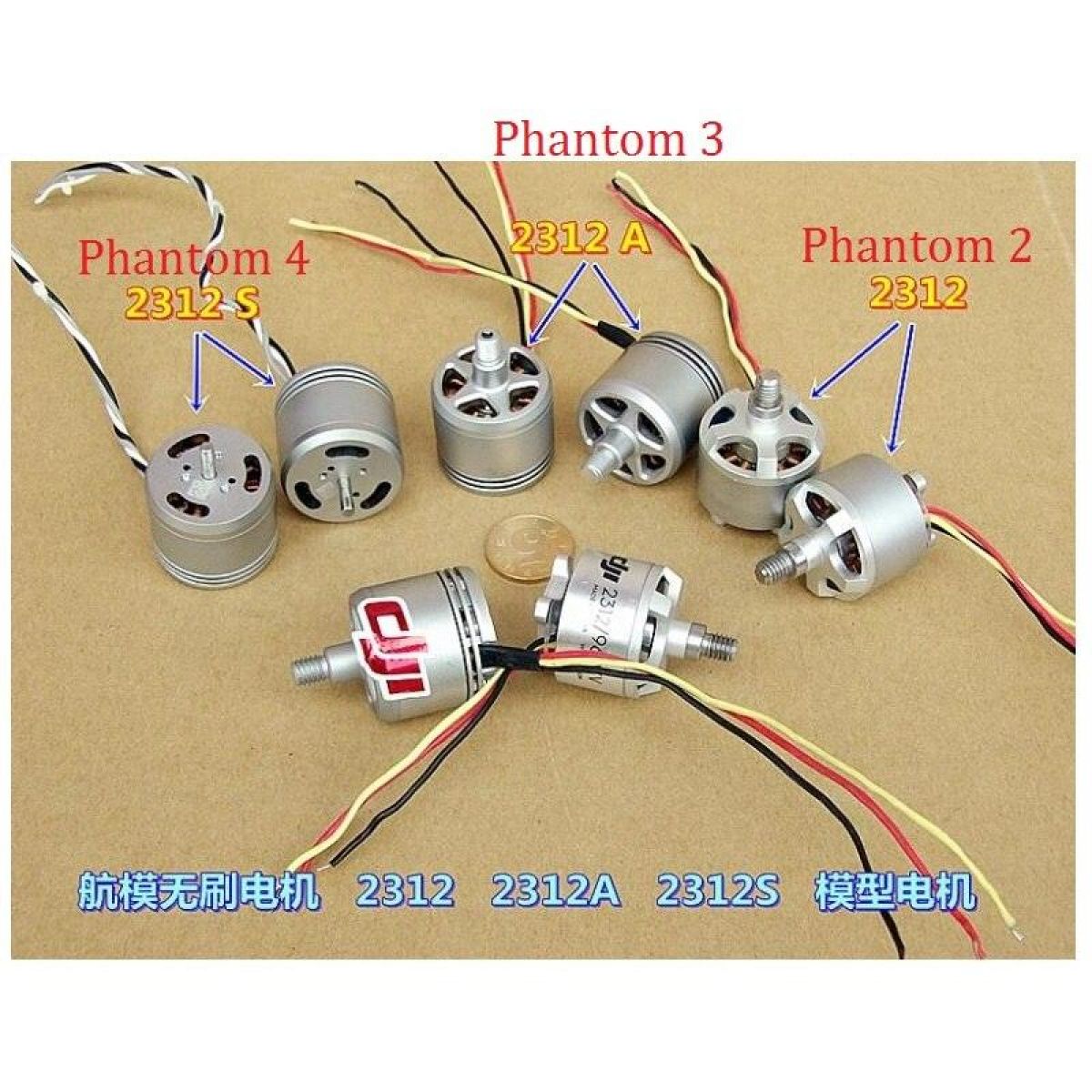 4шт DJI Phantom Оригинальные Бесщёточные моторы 2312/2312A/2312S для мультикоптеров 800KV/960KV CW/CCW 4шт DJI Phantom Оригинальные Бесщёточные моторы 2312/2312A/2312S для мультикоптеров 800KV/960KV CW/CCW